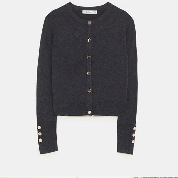 Zara Cardigan Knit Sweater - Picture 5 of 11